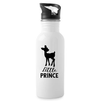 Prince - Gourde avec paille intégrée - blanc - Droite