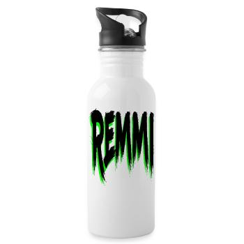 REMMI - Gourde avec paille intégrée - blanc - Droite