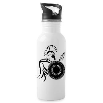 spartaner_02 - Water bottle with straw - white - Right