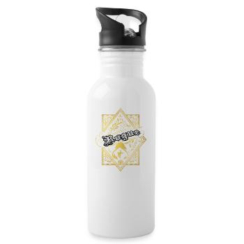 Rogue Rogue RPG-Charakterklassen - Trinkflasche mit integriertem Trinkhalm - Weiß - Rechts