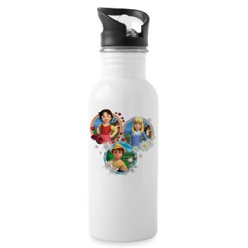 Heidi Friendship Tile - Water bottle with straw - white - Right