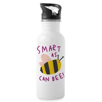 Smart as can Bee - Water bottle with straw - white - Right