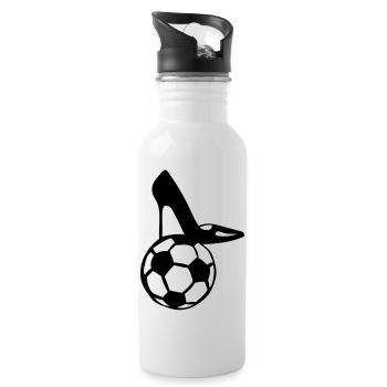 football chaussure talon aiguille femme - Gourde avec paille intégrée - blanc - Droite