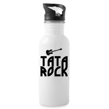 Tata rock - Water bottle with straw - white - Right