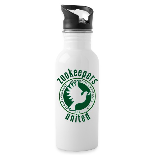 zookeepers united - Trinkflasche mit integriertem Trinkhalm