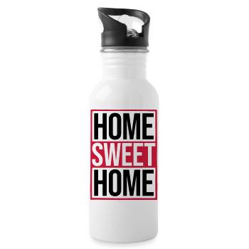 Home Sweet Home - Gourde avec paille intégrée - blanc - Droite