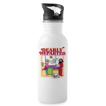 Dearly Departed - Karen - Just On Time - Water bottle with straw - white - Right