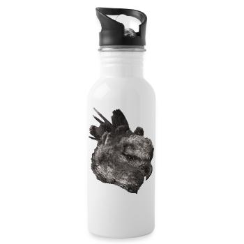 geburtstagsgeschenke mann, Harpyie, Regenwälder - Trinkflasche mit integriertem Trinkhalm - Weiß - Rechts