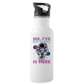 M. I’ve Been To Space Is Here - Blagues d’astronautes - Gourde avec paille intégrée - blanc - Droite
