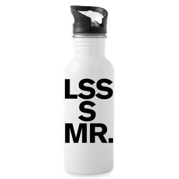 Architektur Design Kunst Minimalismus Less is more - Trinkflasche mit integriertem Trinkhalm - Weiß - Rechts