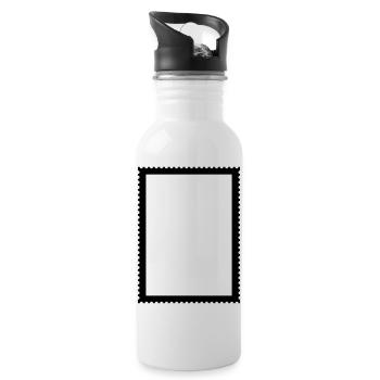 Stamp frame for pictures and photos - Water bottle with straw - white - Right