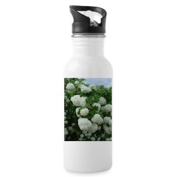 Snowball branches white - Spring - Water bottle with straw - white - Right
