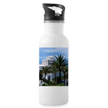 Vacances CE I Voyage I Gran Canaria I Espagne - Gourde avec paille intégrée - blanc - Droite