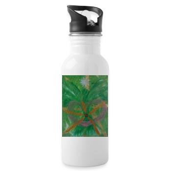 Archangel Raphael Healer Angel - Water bottle with straw - white - Right