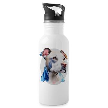 Staff - Water bottle with straw - white - Right