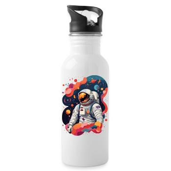 Astronaut - Water bottle with straw - white - Right