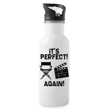 Job Work Statement Profession Director Career - Water bottle with straw - white - Right