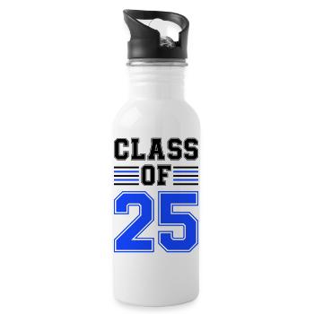 class of 25 - Water bottle with straw - white - Right