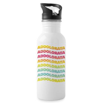 T-shirt Addolorata t-shirt effet vague cadeau - Gourde avec paille intégrée - blanc - Droite