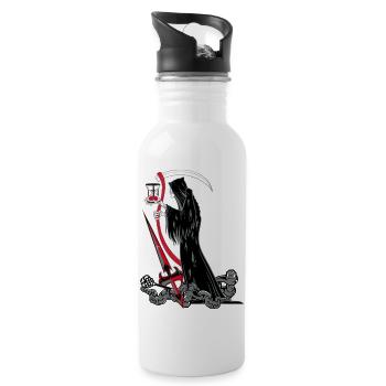 tot - Trinkflasche mit integriertem Trinkhalm - Weiß - Rechts