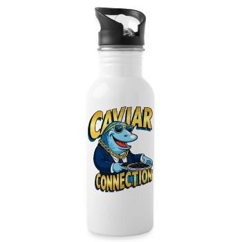 Caviar Connection - Water bottle with straw - white - Right