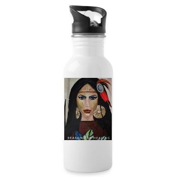 Season for Healing - Trinkflasche mit integriertem Trinkhalm - Weiß - Rechts