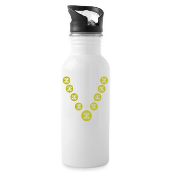 Chain - Water bottle with straw - white - Right