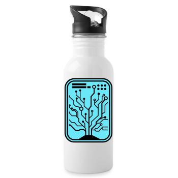 Micro Chip - Water bottle with straw - white - Right