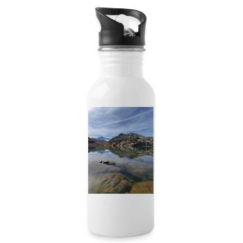 Bramant See - Trinkflasche mit integriertem Trinkhalm - Weiß - Rechts