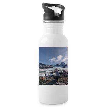 Saint Solin d'Arves Glacier - Water bottle with straw - white - Right