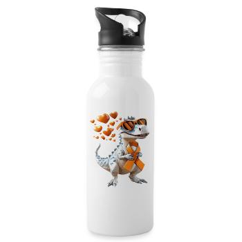 Multiple Sclerosis Awareness Support - Water bottle with straw - white - Right
