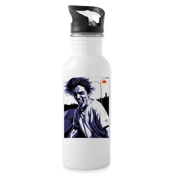 Big Smile Zombie Guy - Trinkflasche mit integriertem Trinkhalm - Weiß - Rechts