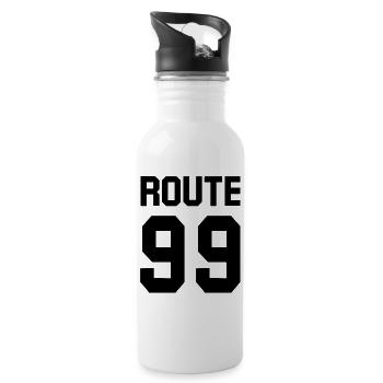 ROUTE 99 - Gourde avec paille intégrée - blanc - Droite