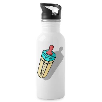 Babykollektion Sommer Sonne 16 - Trinkflasche mit integriertem Trinkhalm - Weiß - Rechts