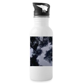 The Big Clouds Silhouettes of the Sky - Water bottle with straw - white - Right
