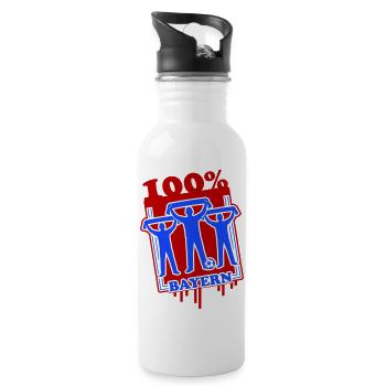 Bayern Football Fans - Water bottle with straw - white - Right
