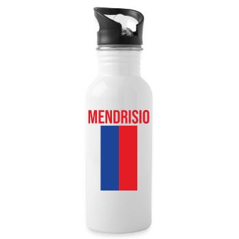 Great Mendrisio souvenir - Water bottle with straw - white - Right
