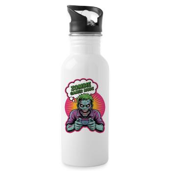 Zombie Gamer Mode T-shirt - Gourde avec paille intégrée - blanc - Droite
