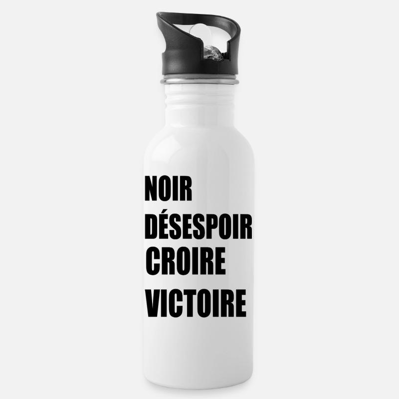 VICTOIRE - Gourde avec paille intégrée - blanc
