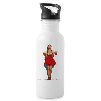 Beermaid - Water bottle with straw - white - Right