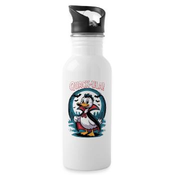 Quackula Vampir Ente - Trinkflasche mit integriertem Trinkhalm - Weiß - Rechts