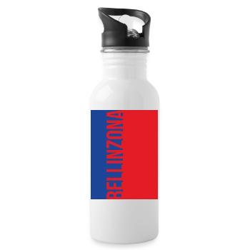 Bellinzona Ticino T-Shirt Souvenir - Water bottle with straw - white - Right