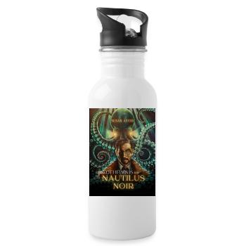 Das_Geheimnis_der_Nautilus_Noir - Water bottle with straw - white - Right