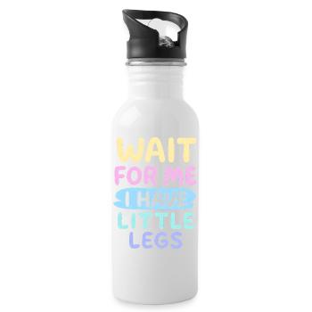 Cute Saying Humor Meme Funny Gift Idea - Water bottle with straw - white - Right