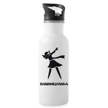 DABBING HANKA - Trinkflasche mit integriertem Trinkhalm - Weiß - Rechts