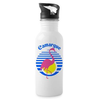Camargue - Trinkflasche mit integriertem Trinkhalm - Weiß - Rechts