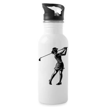 Golfeuse - Gourde avec paille intégrée - blanc - Droite