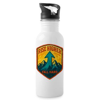 Rising Higher: The Science of Resilience - Water bottle with straw - white - Right