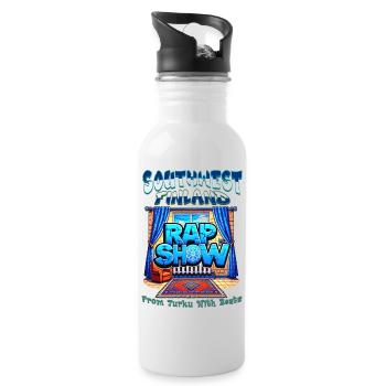 Southwest Finland Rap Show - Water bottle with straw - white - Right