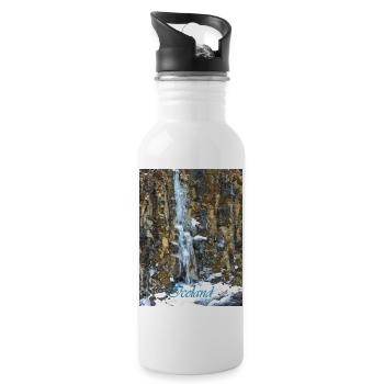 Cascade d'Islande - Gourde avec paille intégrée - blanc - Droite